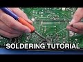 How to solder  beginner guide to soldering components on tv parts