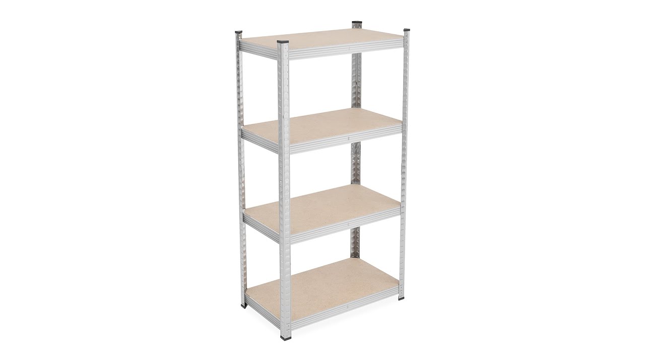 Relaxdays stellingkast, 5 planken, HxBxD: ca. 180 x 60 x 45 cm, tot 500 kg, staal, opbergrek voorraadkast, schuur, zwart