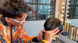 Halo haircut makeover MEDIA MAKEOVER for SMG Shanghai Media Group with Lee Mukes