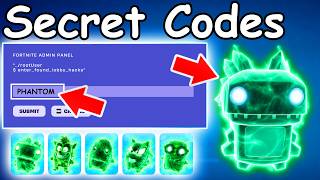 Information 30 ADMIN PANEL CODES Added in SECRET FORTNITE UPDATE NEW SPRITE CODES! (New Secret Codes) Update