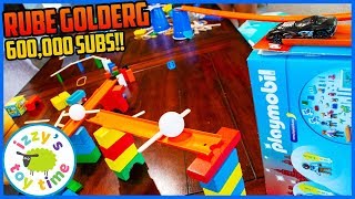 600,000 SUBSCRIBERS RUBE GOLDBERG TOY MACHINE! With Cars  and Thomas and Friends and More!