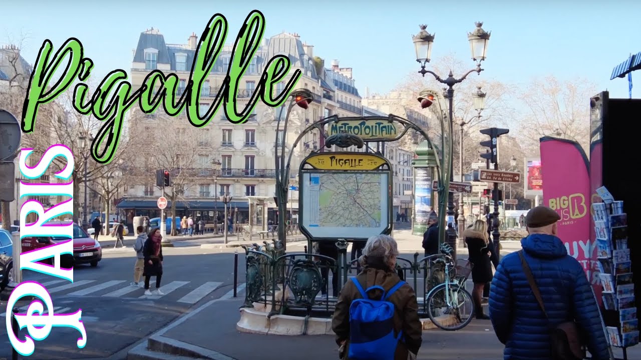 4K] Pigalle, Paris walking tour during lunch break with all the