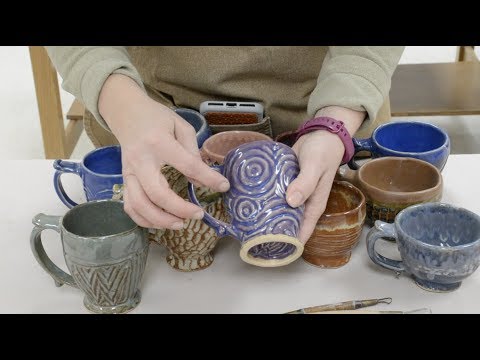 Creating a Pinch Cup with a Handle and Footring  Ceramics II, Day 1