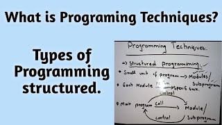 What is Programming Techniques Types of structured programing with Examples.