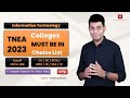TNEA -2023 | Best Engineering Colleges in Tamilnadu | IT | Cutoff 170 to 180 | All Categories