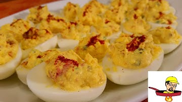 Jalapeño  Bacon Deviled Eggs