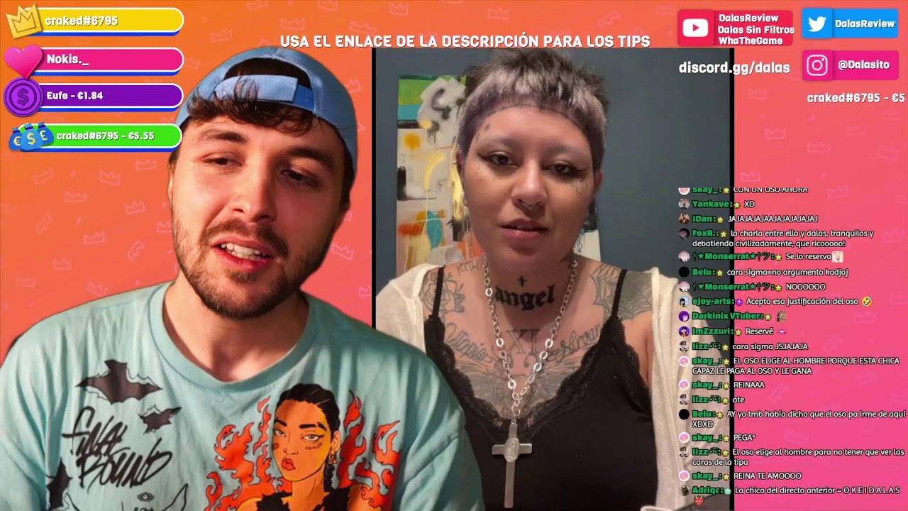 Dalas con la Víctima de Dama G EN VIVO hablando de la feminista de los Osos vs Hombres