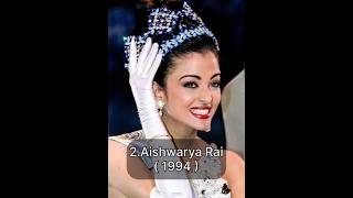 All Miss Universe Winners From India ?? 1952 to 2021 | #missuniverse