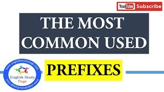 Prefixes Meanings and Examples in English