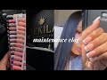 Maintenance Week Vlog: Relaxer Retouch, Mani/Pedi, Girls Night Out, TikTok Recipe, Stressed AF