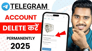 Telegram Account Delete Kaise Kare Permanently 2025 | How To Delete Telegram Account Permanently