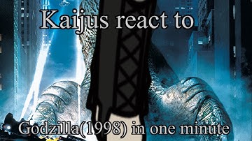 Kaijus React To Godzilla(1998) In One Minute By @MistyToonz