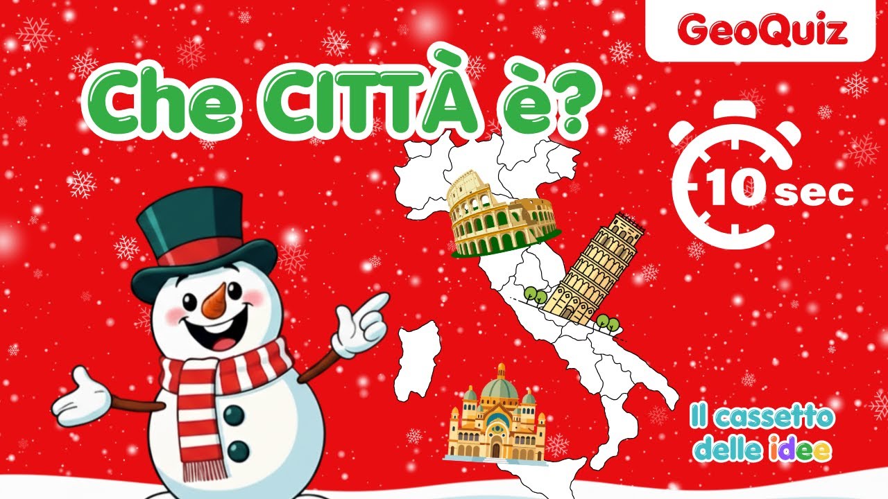 🇮🇹 Indovina la città! Quiz di geografia per bambini (GeoQuiz)