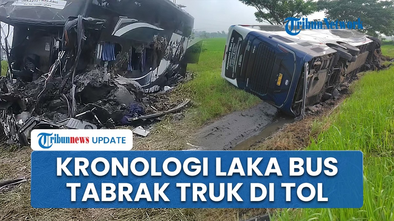Kronologi Kecelakaan Bus Indorent Tabrak Truk di Tol Solo-Ngawi, Polisi: Sopir Kurang Fokus
