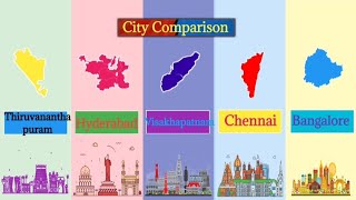 Hyderabad Vs Visakhapatnam Vs Chennai Vs Bangalore Vs Thiruvananthapuram | sauth indian city compare