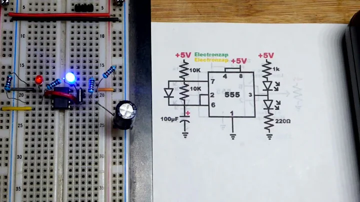 Astable Mode 555 Timer Demo Circuit