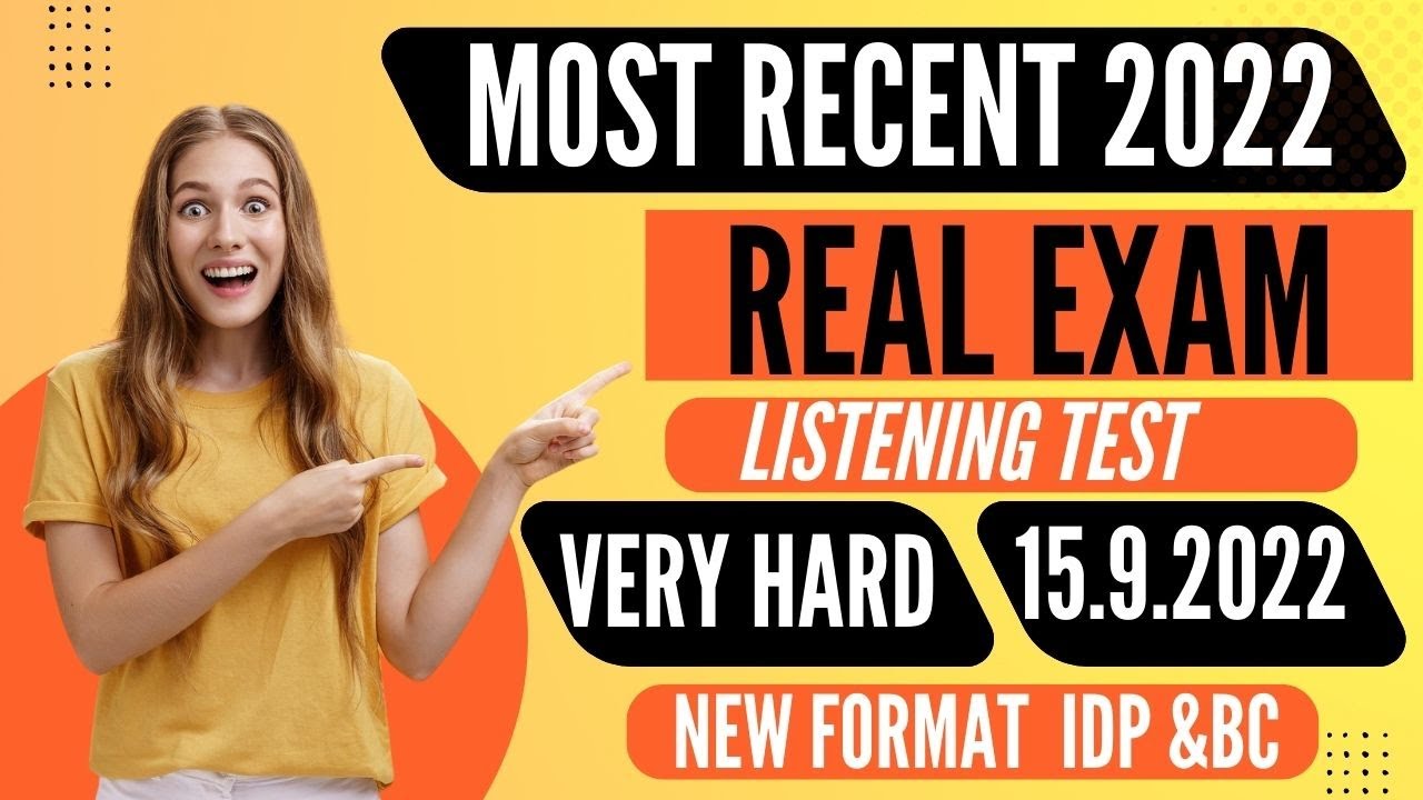 The most recent ielts listening test 2022 with answers real exam ielts