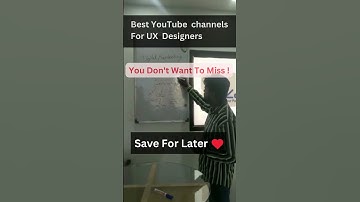 Best YouTube Channel To Learn UX Design