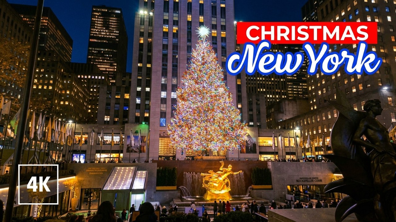 New York, Amerika Serikat | Jelajah Kota Sore 4K | 5 Des 2025