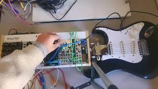 Modular Eurorack Synthesizer with a Neckless Guitar: first patch tutorial