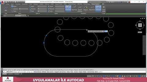 UYGULAMALARLA AUTOCAD path array komut anlatımı 086