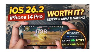 Update iOS 26.2 di iPhone 14 Pro  – Performa Naik? Test Benchmark &amp; Gaming 120Hz