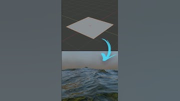 Blender how to make Ocean using Ocean Modifier and adding Ocean Material #blender #cgian