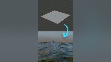 Blender how to make Ocean using Ocean Modifier and adding Ocean Material #blender #cgian