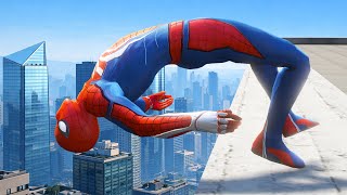 SPIDER-MAN CRAZY JUMPING/FALLS [GTA 5]