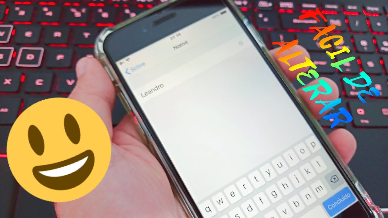 COMO ALTERAR O NOME DO IPHONE - YouTube