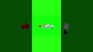 Animated Subscribe Button Green Screen #shorts