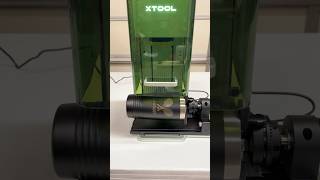 Using the rotary on the xTool F1 laser to make a custom tumbler.