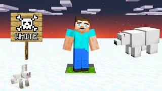 Minecraft but Touch White = DIE!