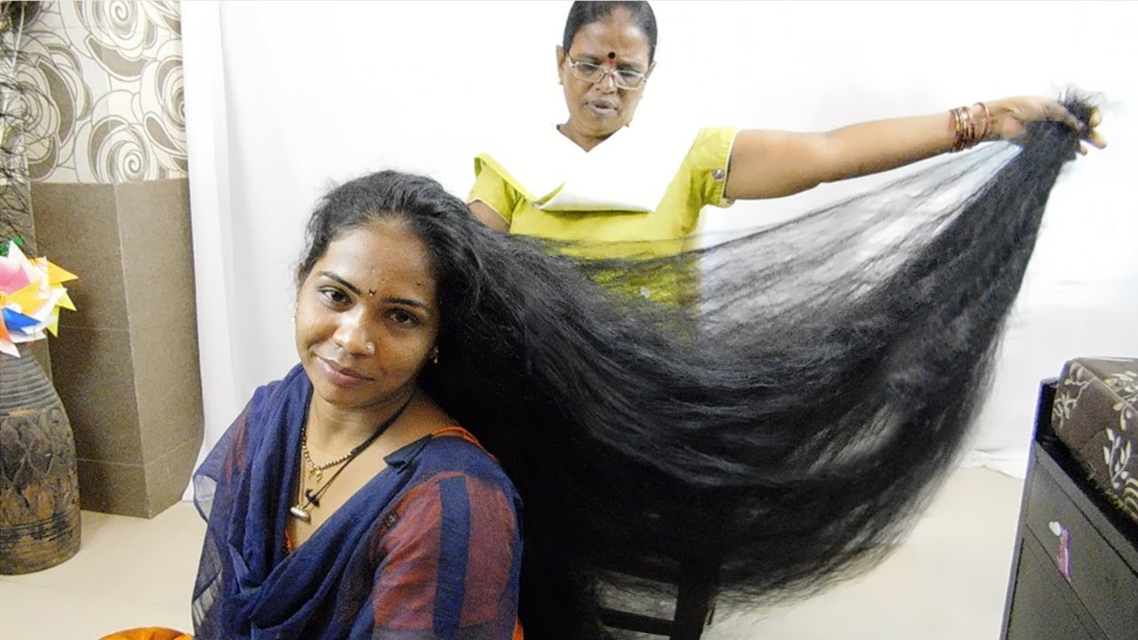 Big Hair Bun Opening | Rapunzel Getting Ready For Hair Oiling | Calf Length Thick Hair Rapunzel