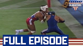 Gladiator Tackles Contender's Headgear! | American Gladiators | Full Episode | S02E08