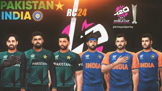 PLAYING T20 WC 24 In RC24 | With Official Jerseys | IND vs PAK 🔥