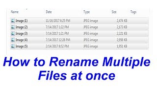 How to Rename Multiple Files at once (without any Software)