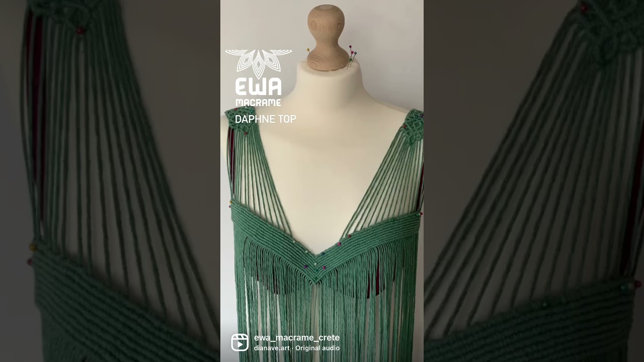 Daphne Top - making macrame top takes time 😁