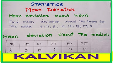 Statistics Mean Deviation In Tamil / Class 11 Maths Chapter 15 / Mean Median Mode in Tamil/JEE Maths