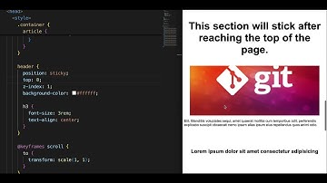 CSS position sticky