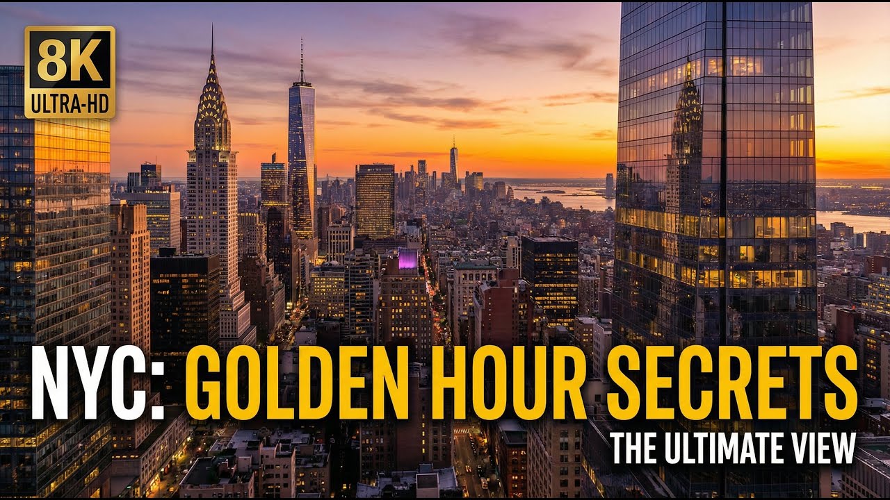 New York City Sunset: Breathtaking Empire State Building Views in 8K