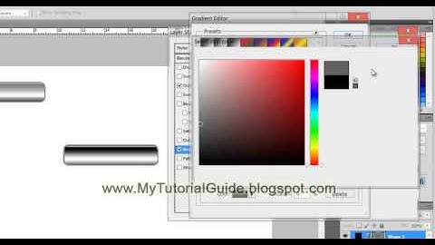 Photoshop CS 5 Quick Tutorial- Shiny Metallic web Button