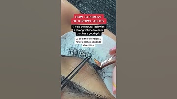 How to remove outgrown lashes...