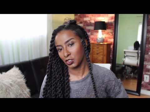 Braid Style On Semi Straight Hair Youtube
