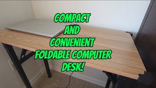 Perfect for Small Spaces! Compact and convenient foldable computer desk!