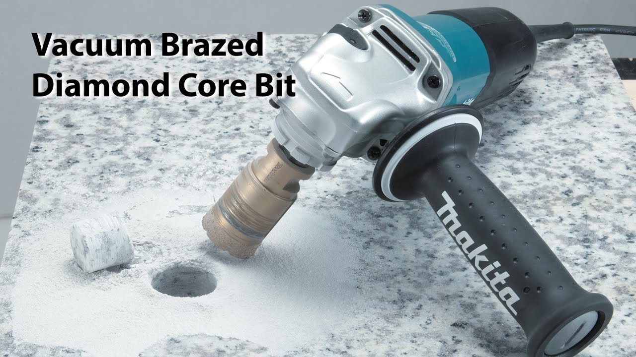Grinder Core Bit Vacuum Brazed Diamond Core Bit for Grinders - YouTube