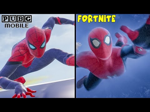 PUBG Mobile vs Fortnite Spider-Man No Way Home Gameplay