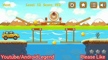 Build It River Bridge Level 13 All 3 Star Android Walkthrough