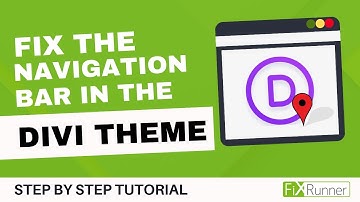 How To Fix The Navigation Bar Using Divi Theme