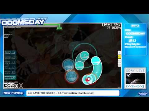 osu! - SAVE THE QUEEN - EX-Termination [Combustion] - Played by Doomsday